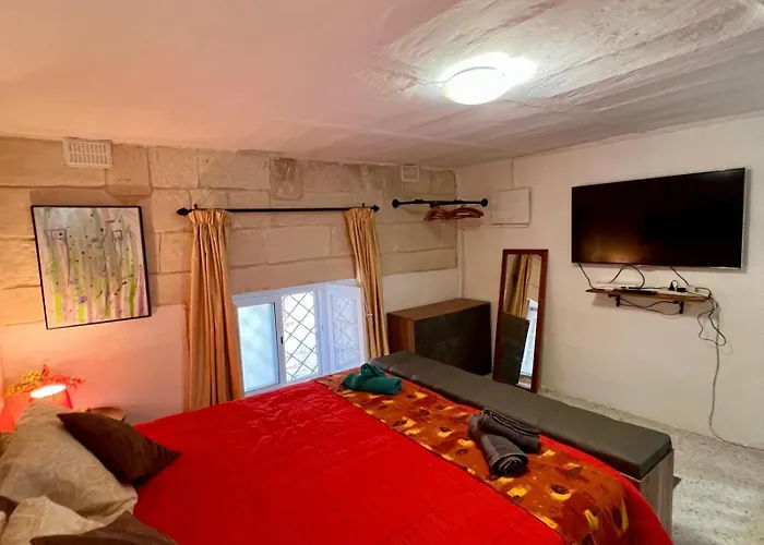 Ensuite Room With Private Kitchen In A Typical Maltese Townhouse