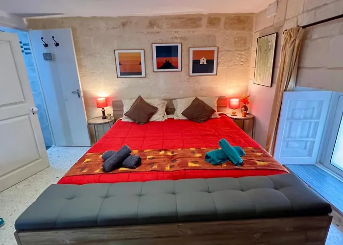 Ensuite Room With Private Kitchen In A Typical Maltese Townhouse